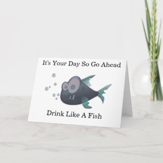 Drink Like A Fish Card