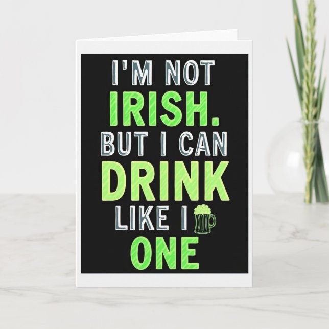 Drink Like One Fun Card (Front)