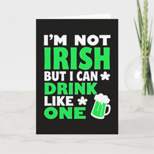 Drink Like One Funny Irish Card