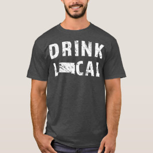 Drink Local South Dakota Craft Beer SD Breweries T-Shirt