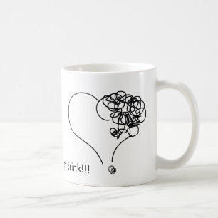 Drink love! coffee mug
