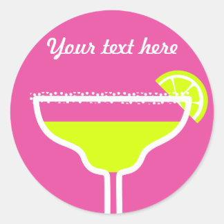 Drink Marguerita Classic Round Sticker