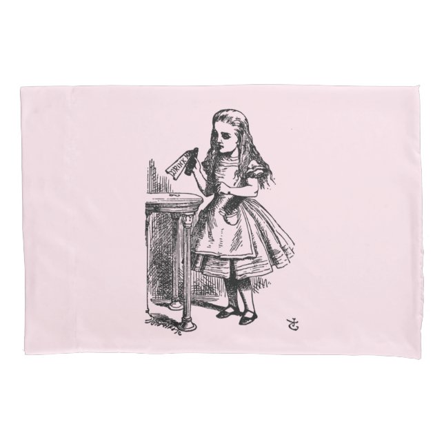 Drink Me (Alice's Adventures in Wonderland) Pillowcase (Front-Left)