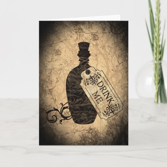Drink Me Bottle Card (Front)