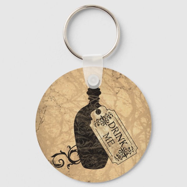 Drink Me Bottle Key Ring (Front)