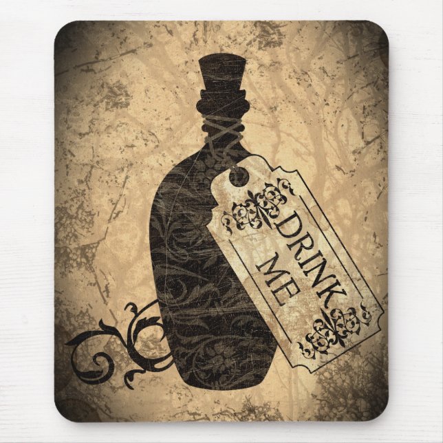 Drink Me Bottle Mouse Pad (Front)