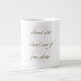 Drink me drink me if you dare large coffee mug