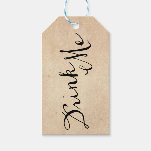 Drink Me Gift Tags (Front)