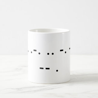 Drink Me (Morse) Coffee Mug