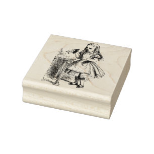 Drink me rubber stamp