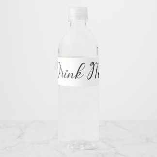 Drink Me Water Bottle Label – Alice in Wonderland