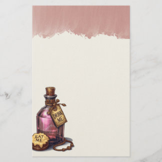 Drink Me Wonderland Stationery Paper