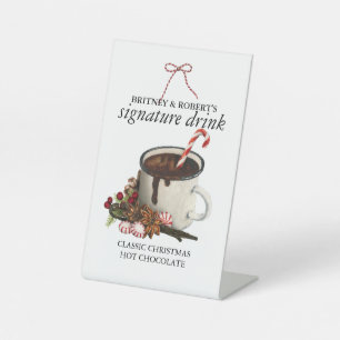 Drink Menu Pedestal Sign