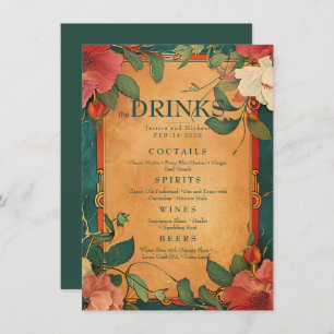 💍Drink menu Rose Romance: Art Nouveau Splendour