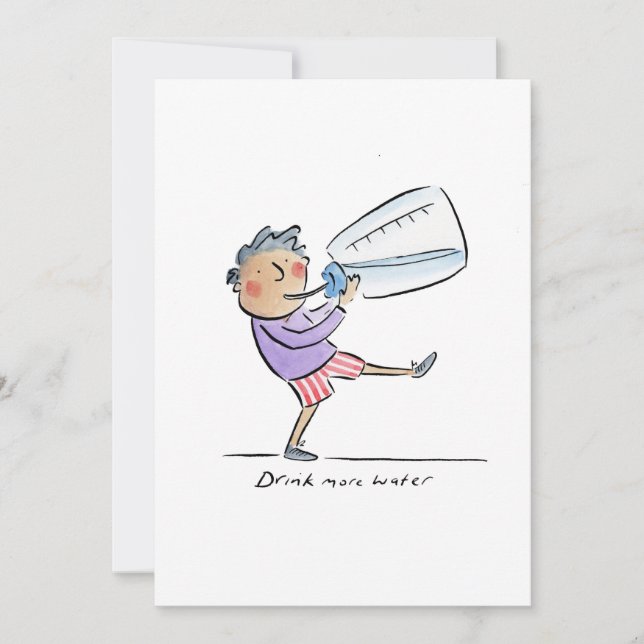 Drink more water invitation (Front)