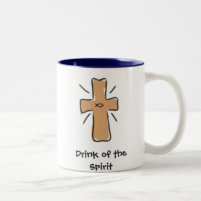 Drink of the Spirit Christian coffee mugs (Right)