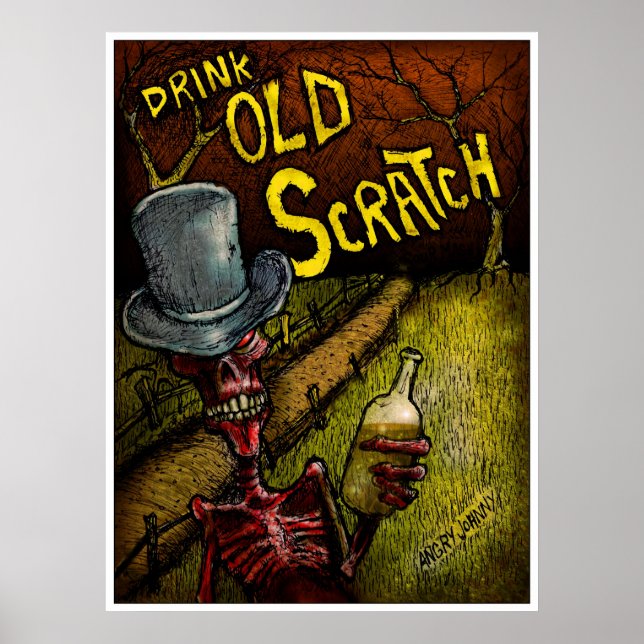 "DRINK OLD SCRATCH" POSTER (Front)