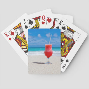 Drink On Beach playing cards