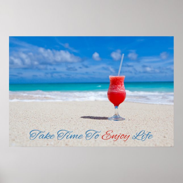 Drink On Beach poster (Front)