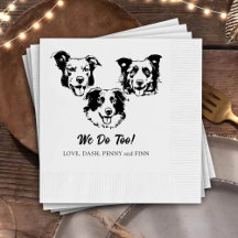 Drink On Us Pets Custom Hand Drawing Wedding