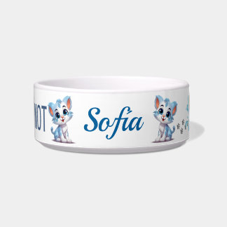 DRINK or Not Cat Mouse Fish Personalised Bowl