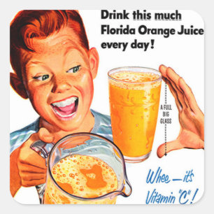 DRINK ORANGE JUICE sticker