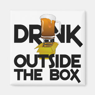 Drink Outside the Box magnet