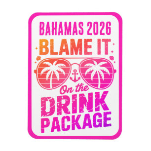 Drink Package Cruise Ship Stateroom Magnet