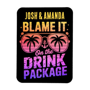 Drink Package Cruise Ship Stateroom Magnet