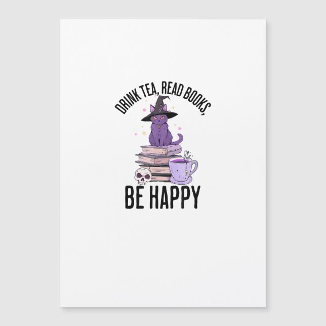 Drink Read Books Whimsigoth Halloween Design (Front)