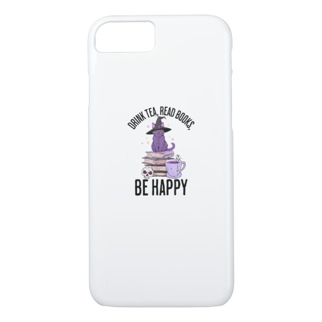 Drink Read Books Whimsigoth Halloween Design Case-Mate iPhone Case (Back)