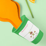 Drink Sticker Marker Name Funny Christmas Elf<br><div class="desc">*** Purchase the Matte Finish when using this sticker for drink markers*** This design may be personalised in the area provided by changing the photo and/or text. Or it can be customised by clicking Personalise this Template and then choosing the click to customise further option and delete or change the...</div>