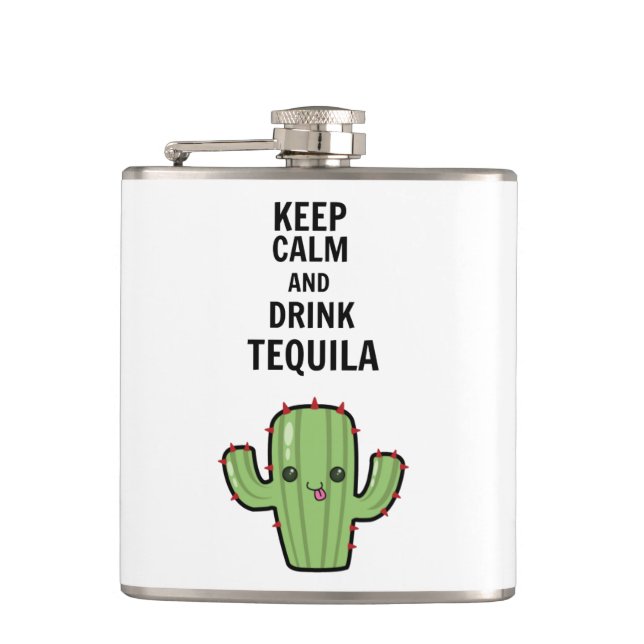Drink tequila hip flask (Front)