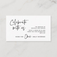 Drink Ticket, Adult Beverage, Celebrate with us