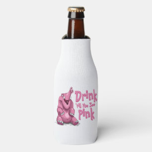 Drink 'Til You See Pink Elephant Bottle Cooler