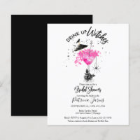Drink up Witches Bridal Shower Budget Invitations