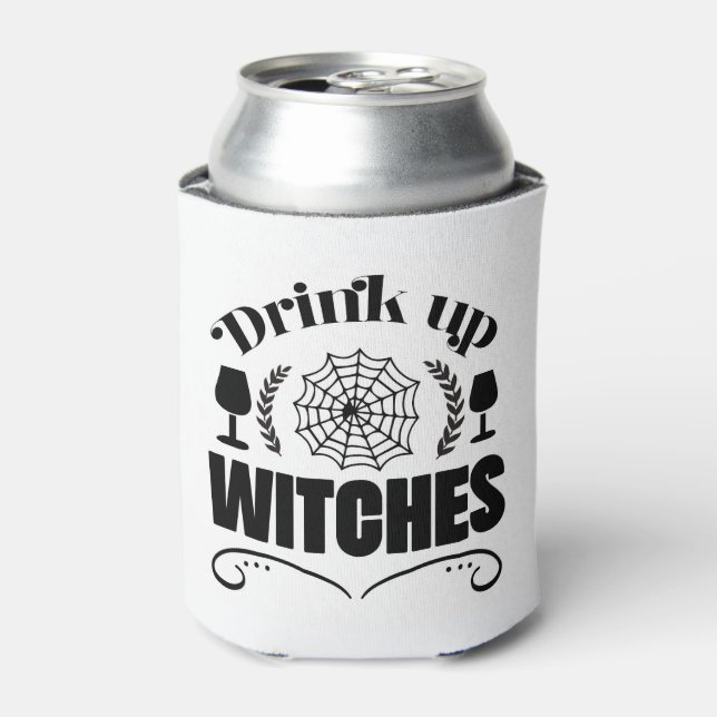 Drink Up Witches  Can Cooler (Can Front)