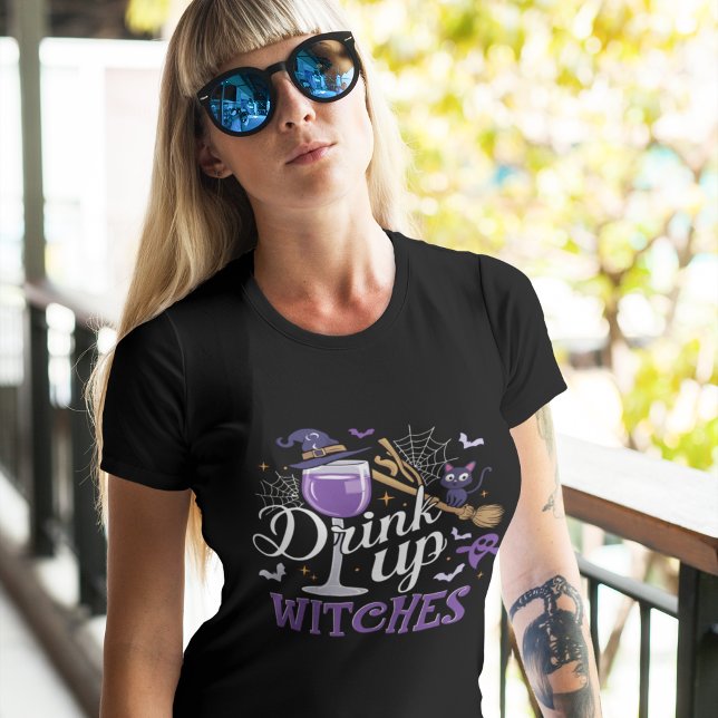 Drink up Witches, Funny Halloween T-Shirt (Creator Uploaded)