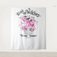 Drink up Witches Halloween Bridal Shower Backdrop