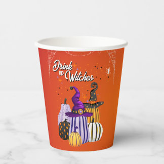 Drink Up Witches Halloween Large Paper Cup