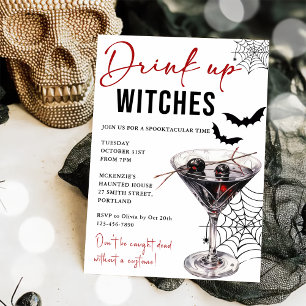 Drink Up Witches Halloween Party Invitation