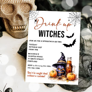 Drink Up Witches Halloween Party Invitation