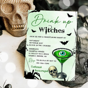 Drink Up Witches Halloween Party Invitation
