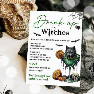 Drink Up Witches Halloween Party Invitation