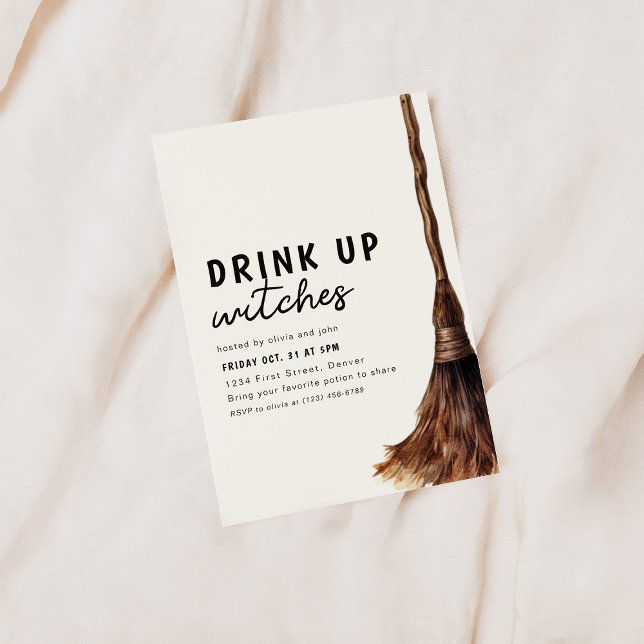 Drink Up Witches Halloween Party Invitation (Creator Uploaded)