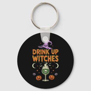 Drink Up Witches Purple Hat Funny Halloween Men Wo Key Ring