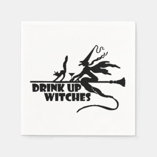 Drink Up Witches, Silhouette Napkin