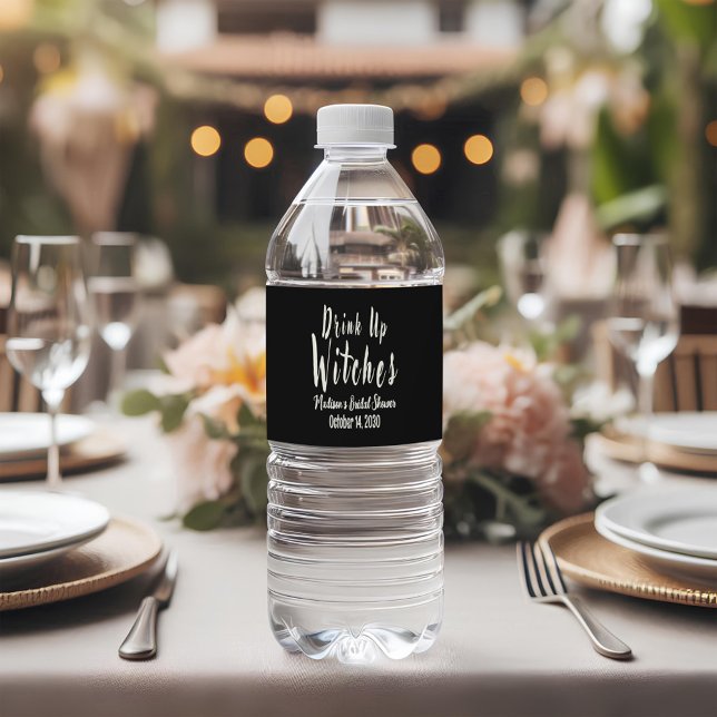 Drink Up Witches Water Bottle Beverage Label Set (Creator Uploaded)