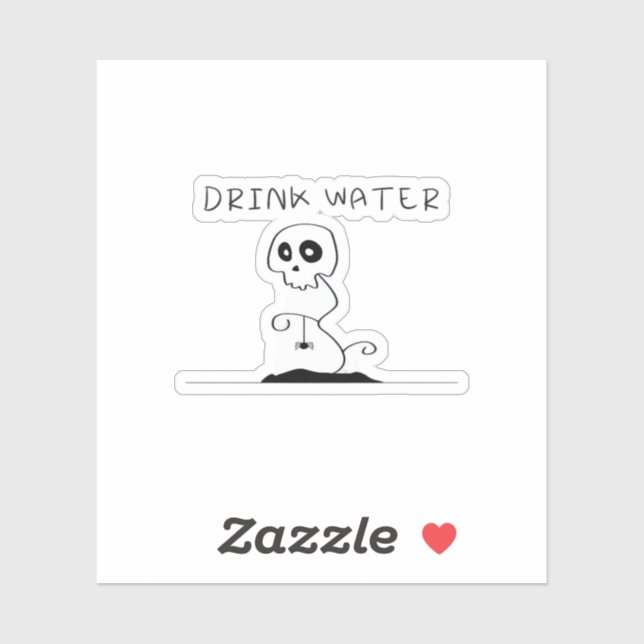 Drink Water - Eat Drink And Be Scary Retro Classic (Sheet)