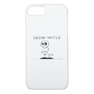 Drink Water - Eat Drink And Be Scary Retro Classic iPhone 8/7 Case